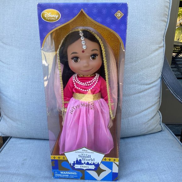 Disney Other - Disney Animators Collection It's A Small World INDIA Singing Doll RETIRED RARE